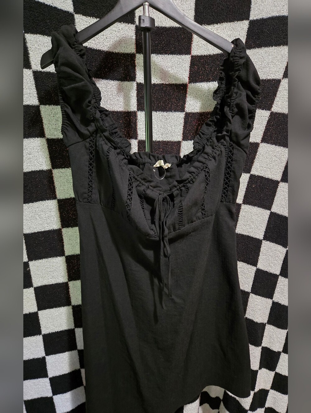 Haute Curve milkmaid-style black Dress Size 1xl